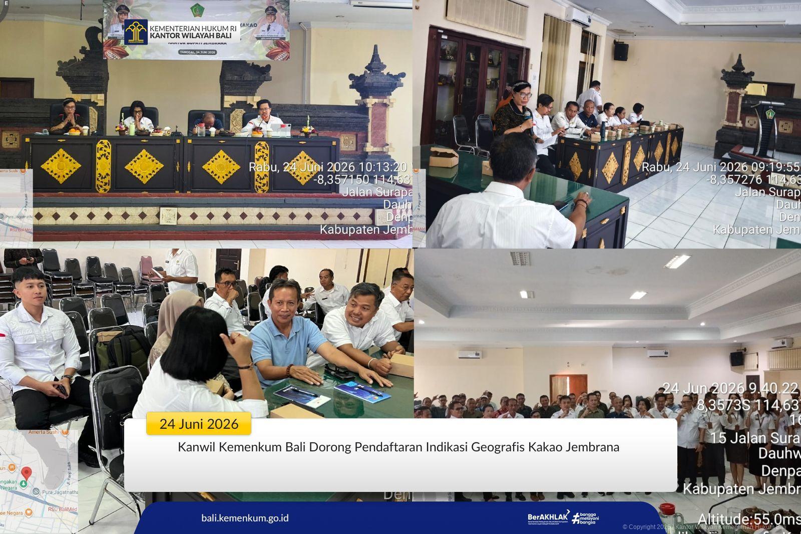Kanwil Kemenkum Bali Dorong Pendaftaran Indikasi Geografis Kakao Jembrana